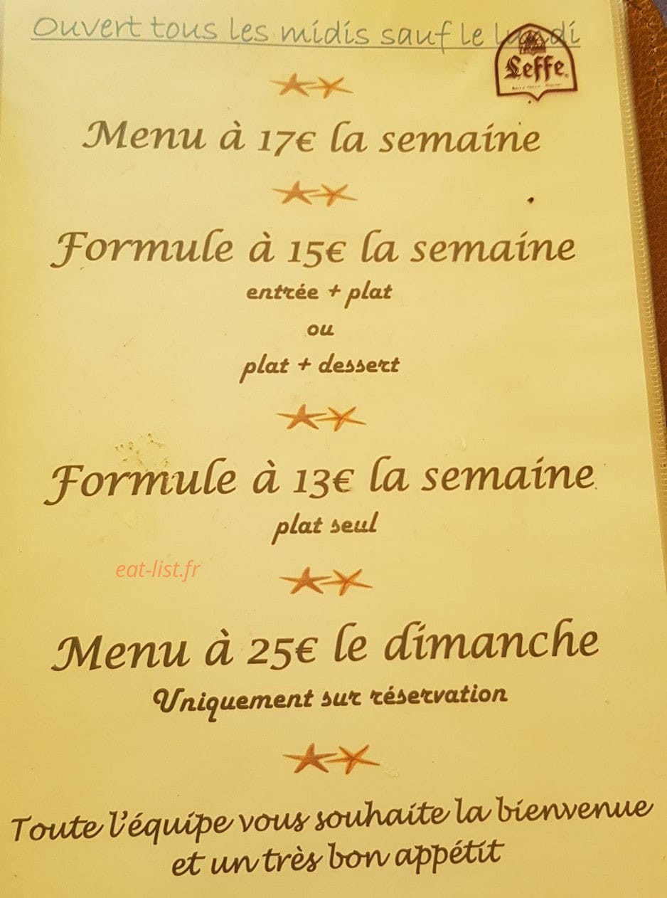 La Petite Sirene — carte page 1