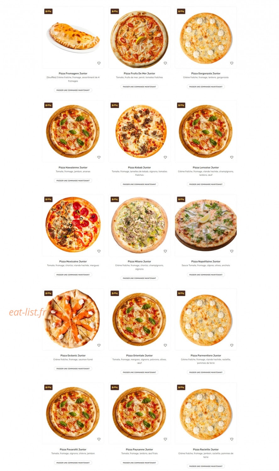 Di Napoli Pizza — carte page 2