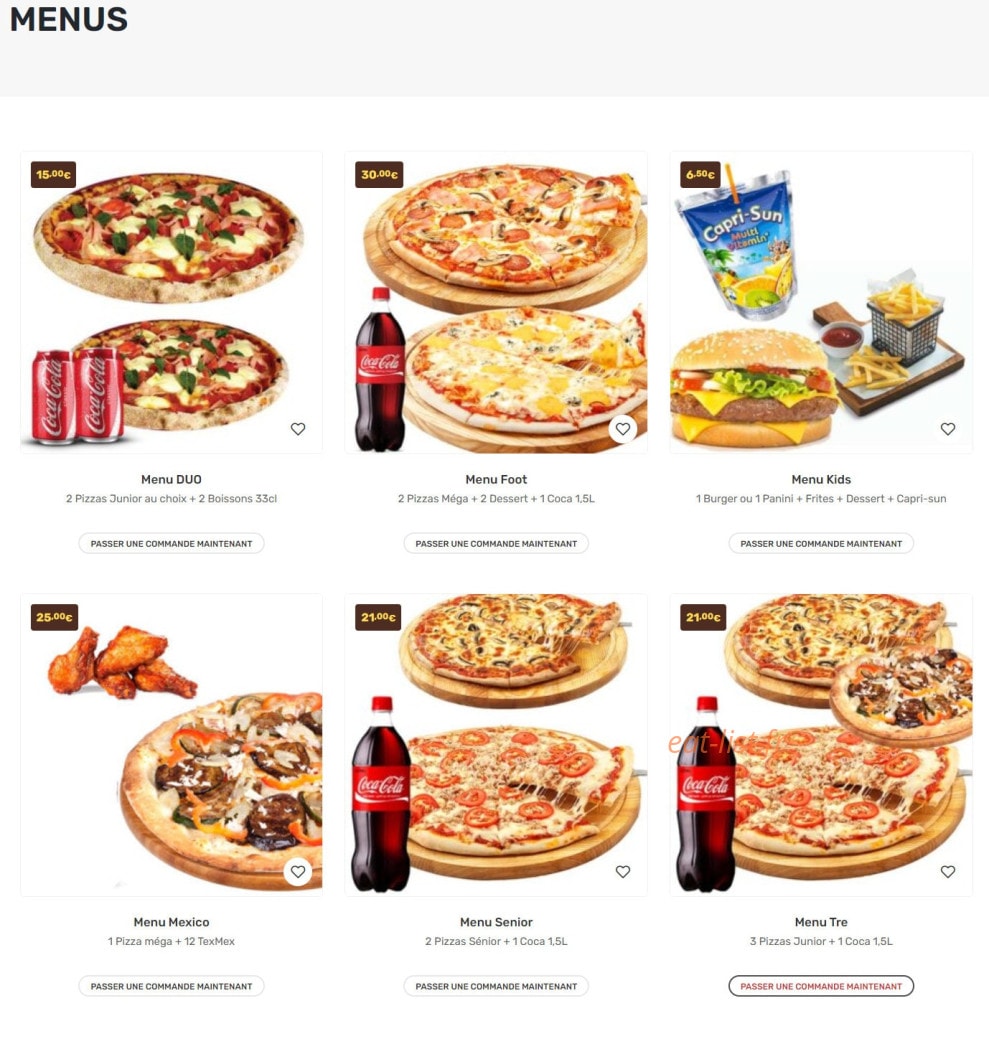 Di Napoli Pizza — carte page 4