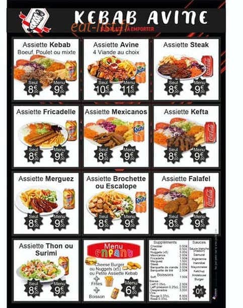 Kebab avine — carte page 2
