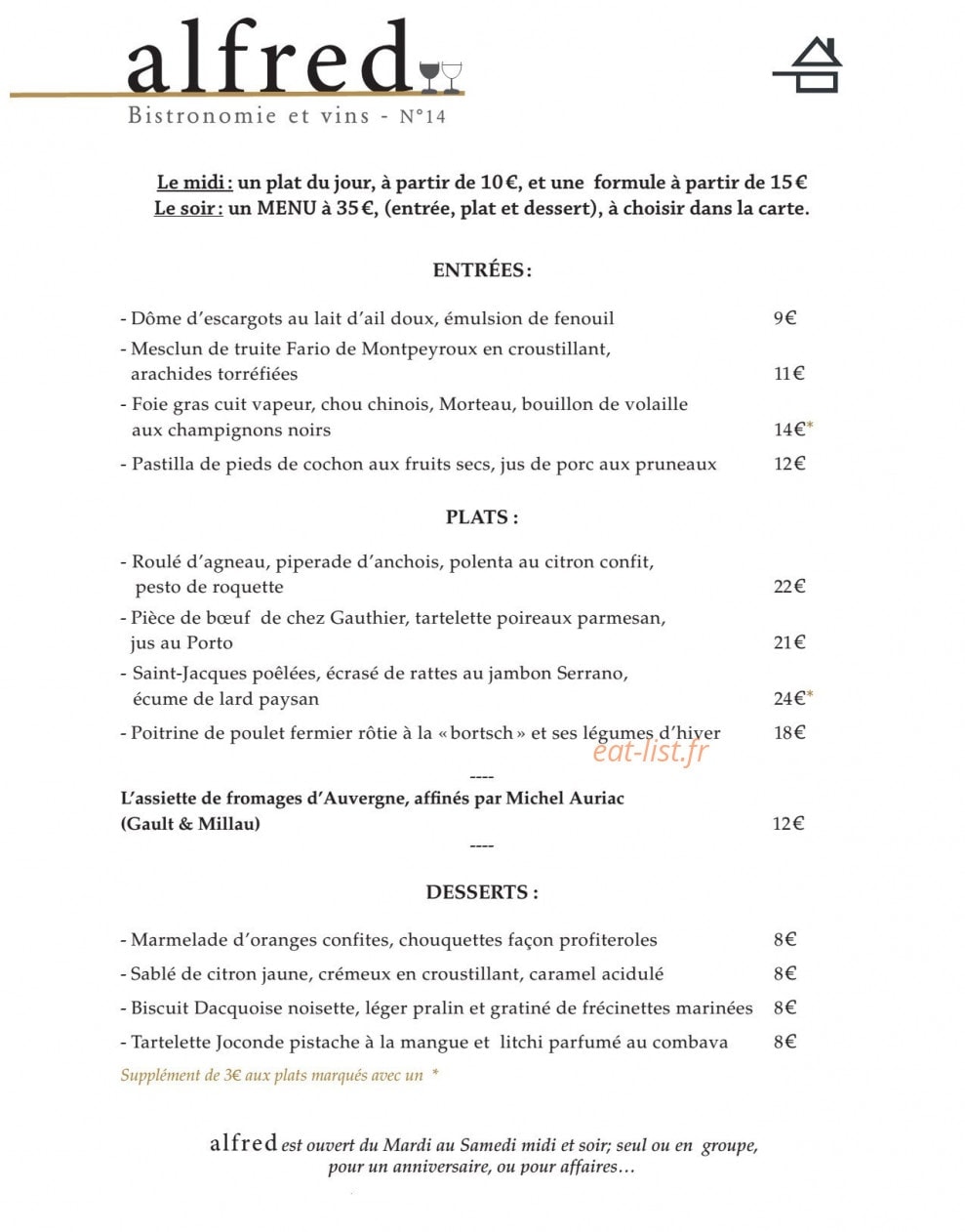Alfred — carte page 1