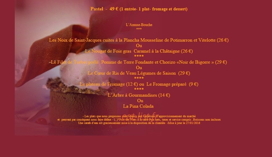 Amphitryon Capucine — carte page 3