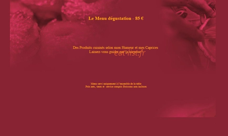 Amphitryon Capucine — carte page 4