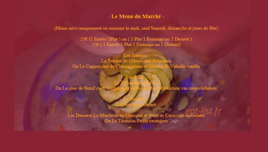 Amphitryon Capucine — carte page 1
