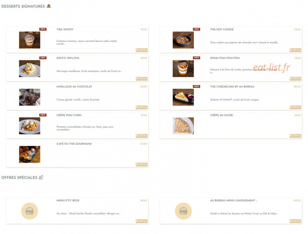 Au Bureau — carte page 4