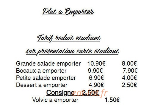 Au Comptoir — carte page 7