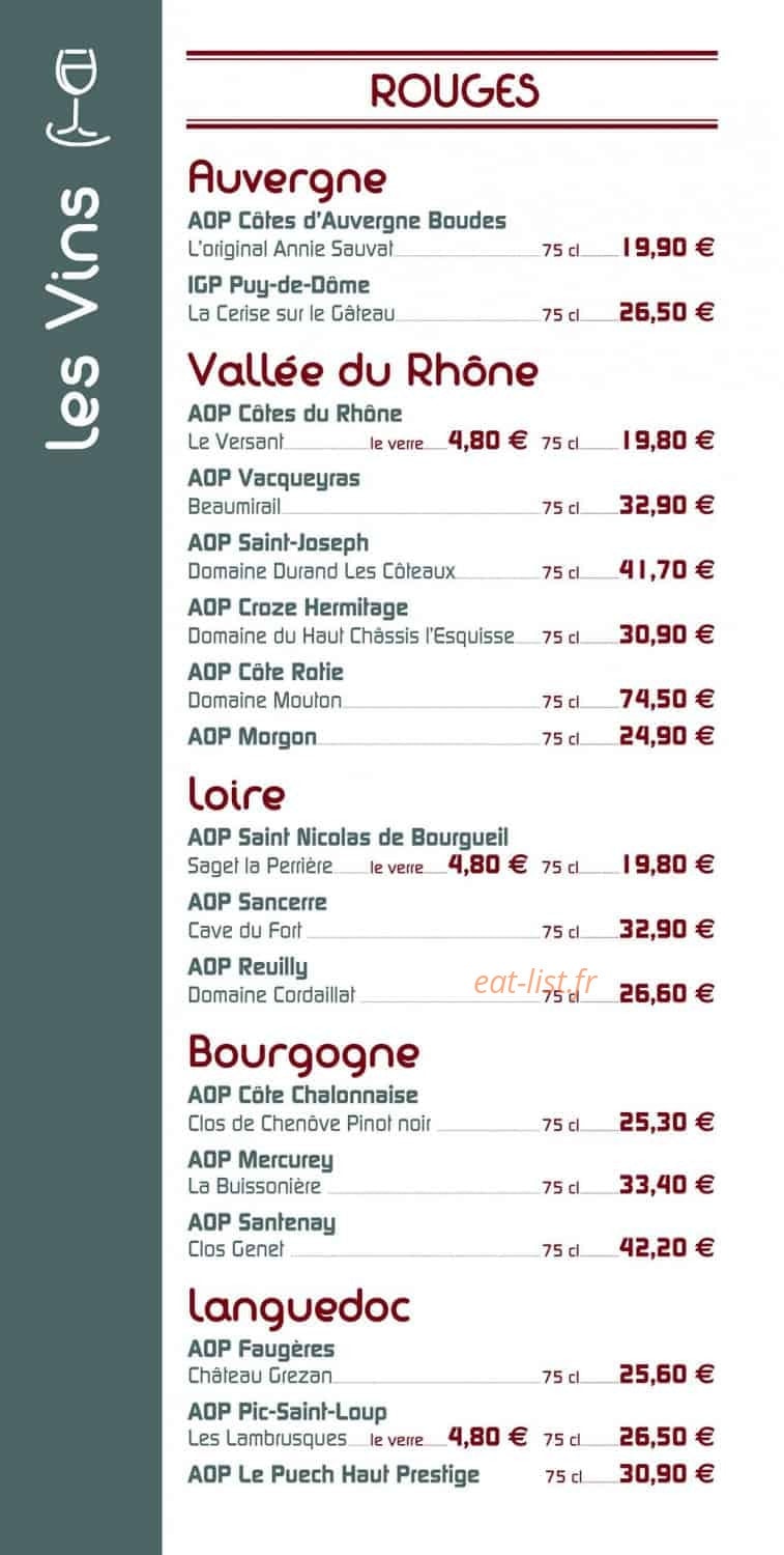 Au petit chabichou — carte page 4