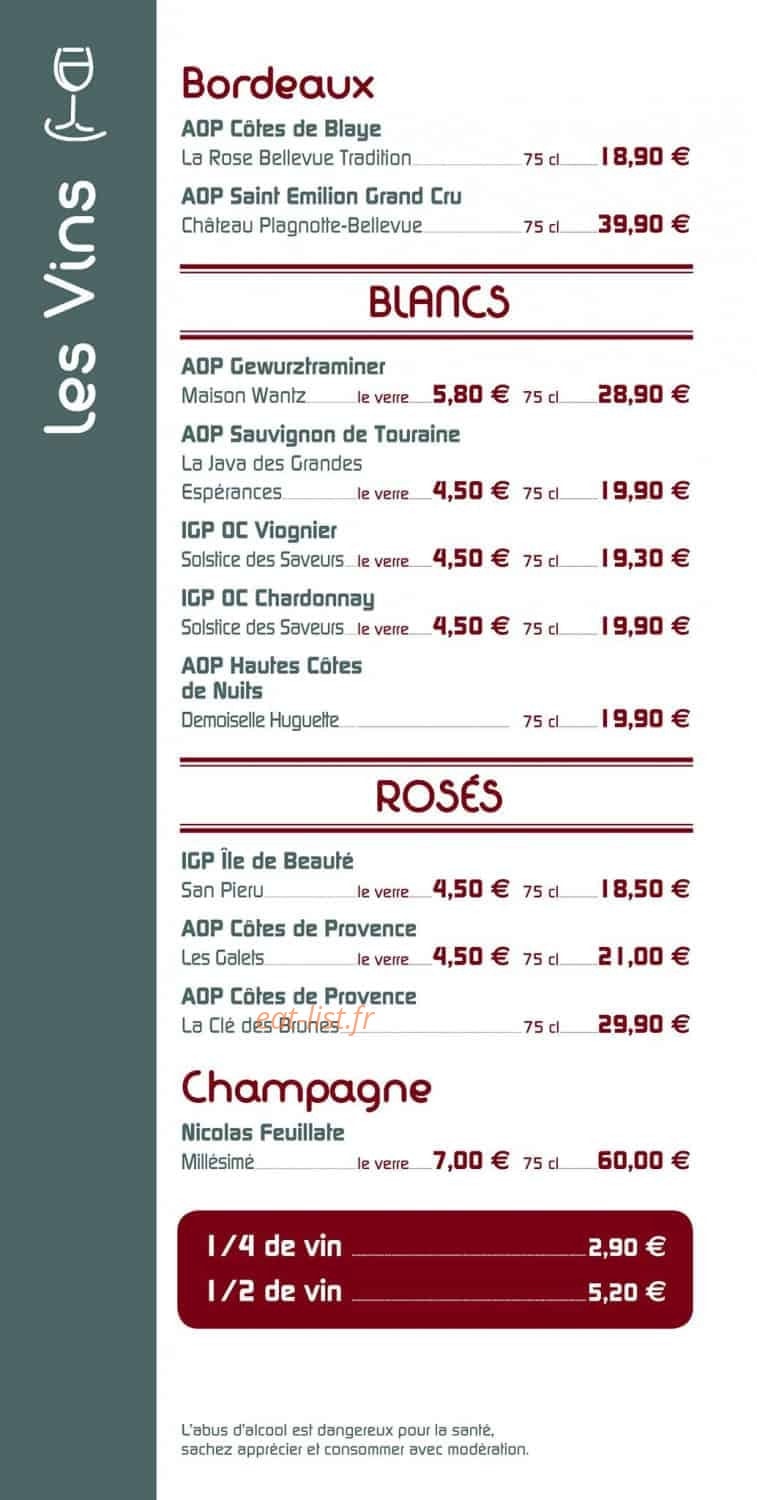 Au petit chabichou — carte page 5