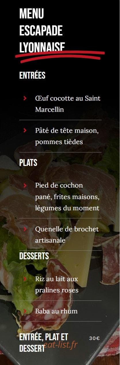 Aux canuts des dômes — carte page 1
