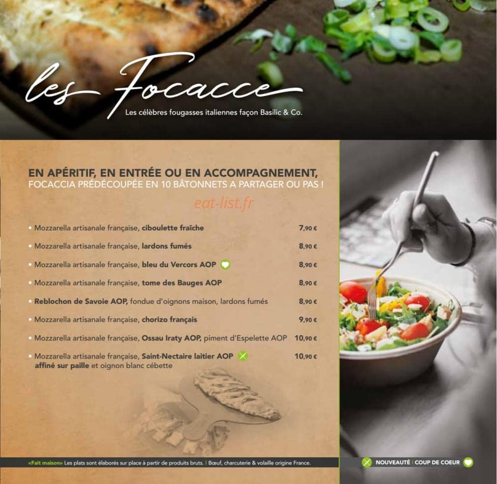 Basilic & Co — carte page 3