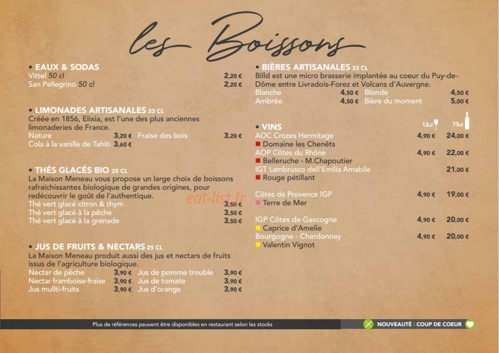Basilic & Co — carte page 2