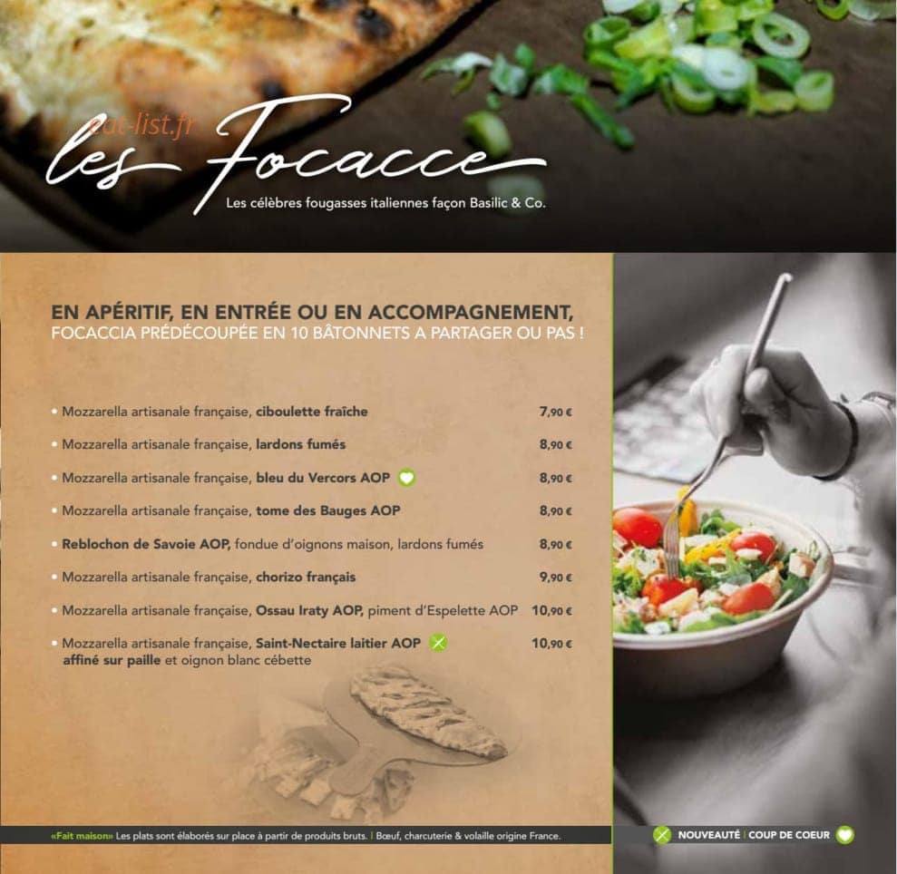 Basilic & Co — carte page 3