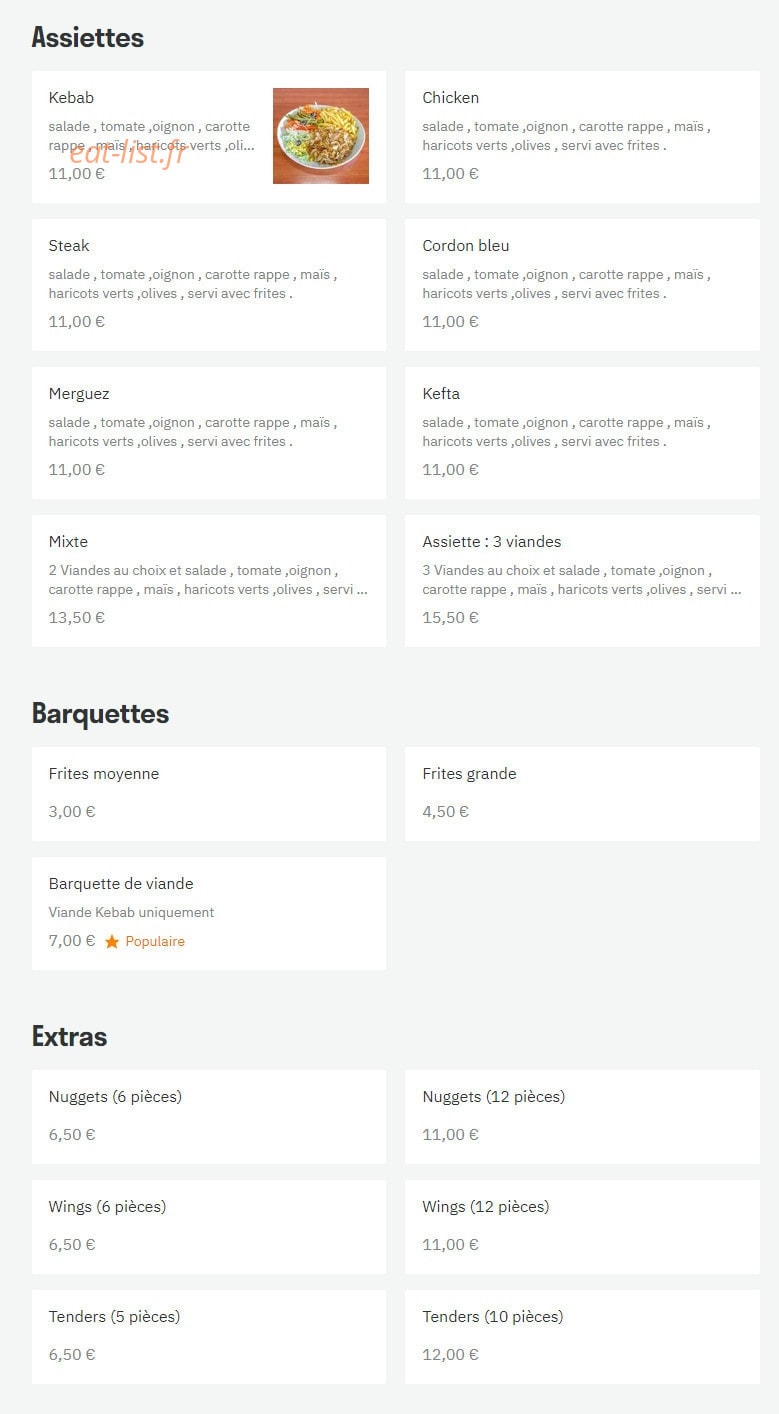 Big Kebab — carte page 3