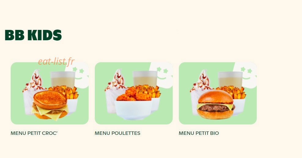Bioburger — carte page 4