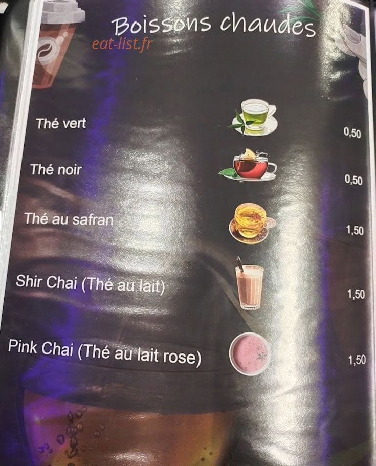 Bismillah Afghan Restaurant — carte page 6