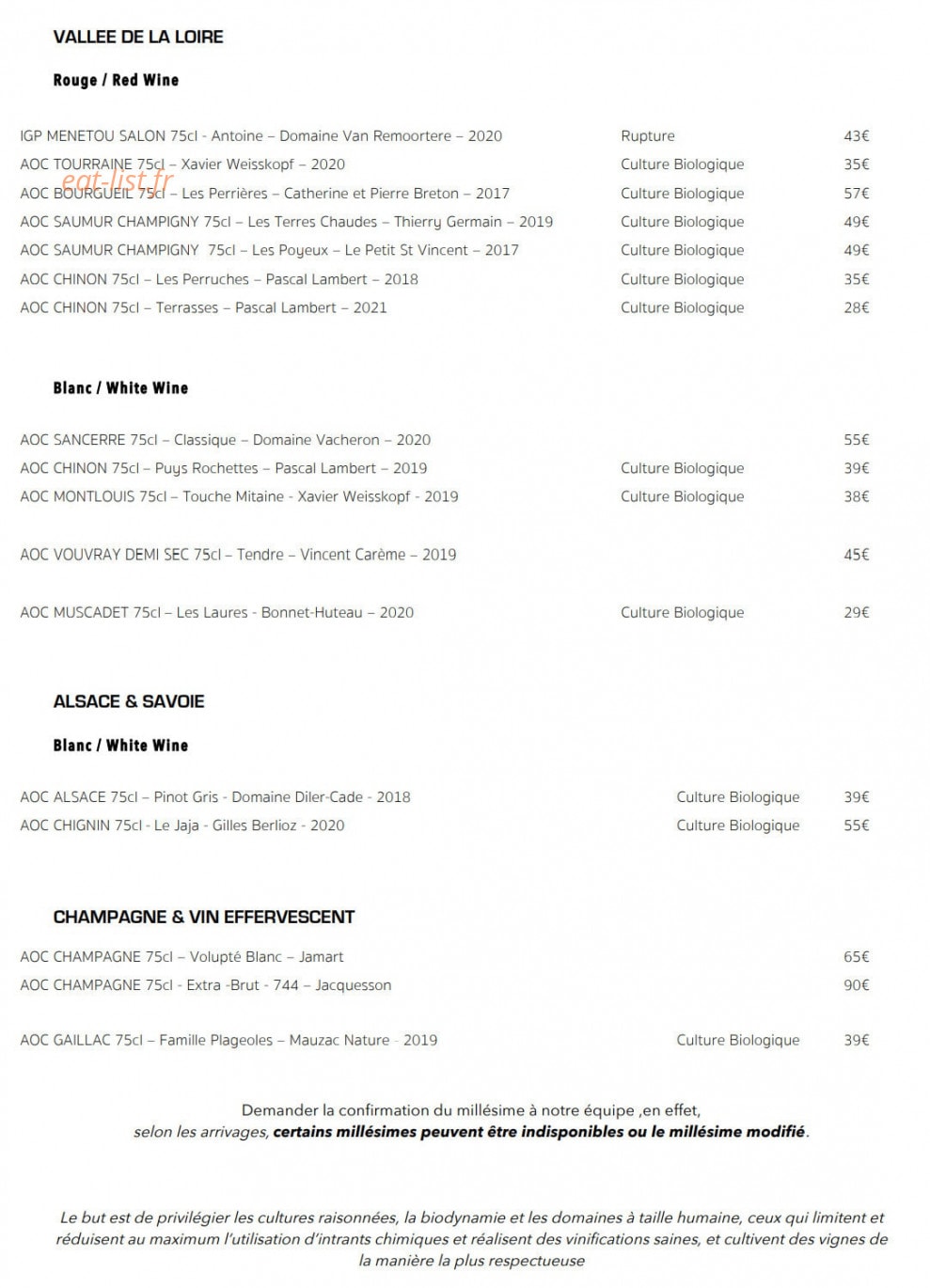 Bistrot Gorki — carte page 7