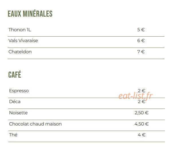Café Charbon — carte page 6