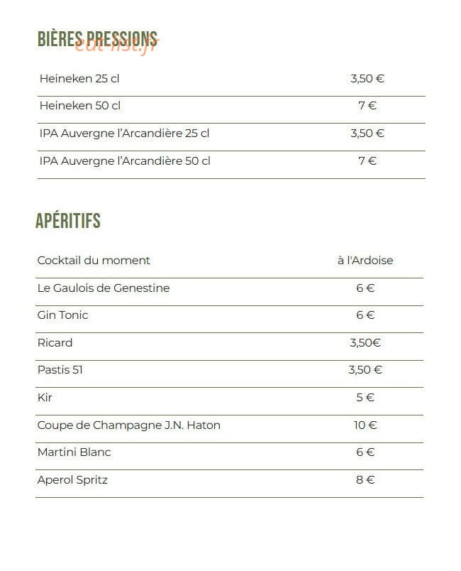 Café Charbon — carte page 7