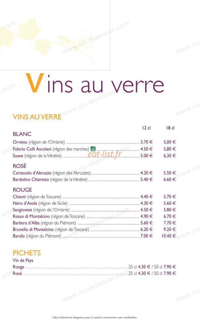 Caffe Mazzo — carte page 15