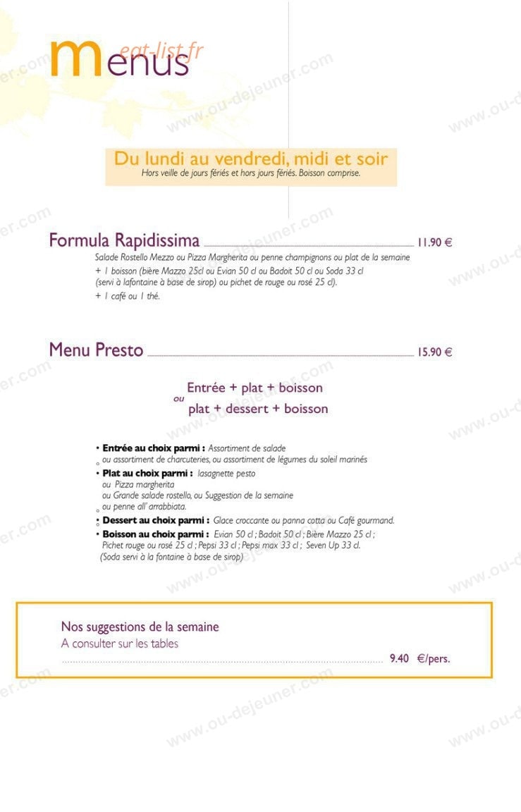 Caffe Mazzo — carte page 7