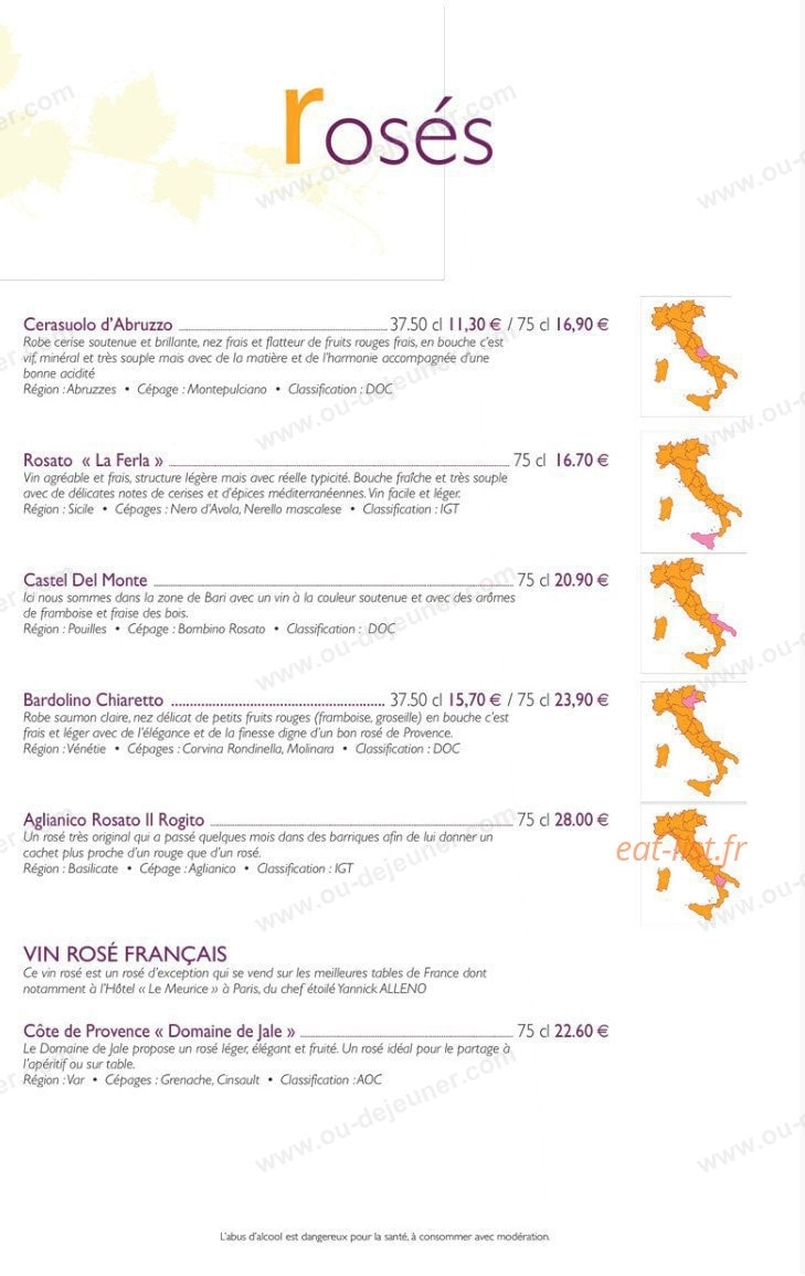 Caffe Mazzo — carte page 17