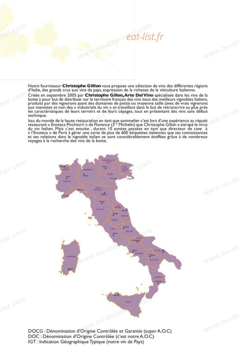 Caffe Mazzo — carte page 14