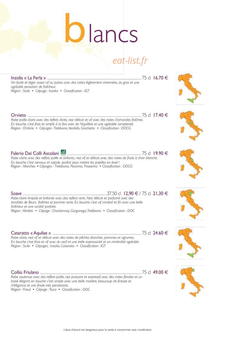 Caffe Mazzo — carte page 16