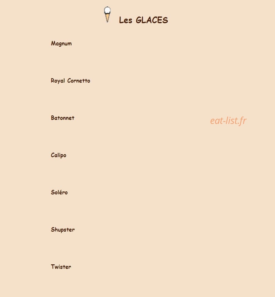 Crousti Pain — carte page 8