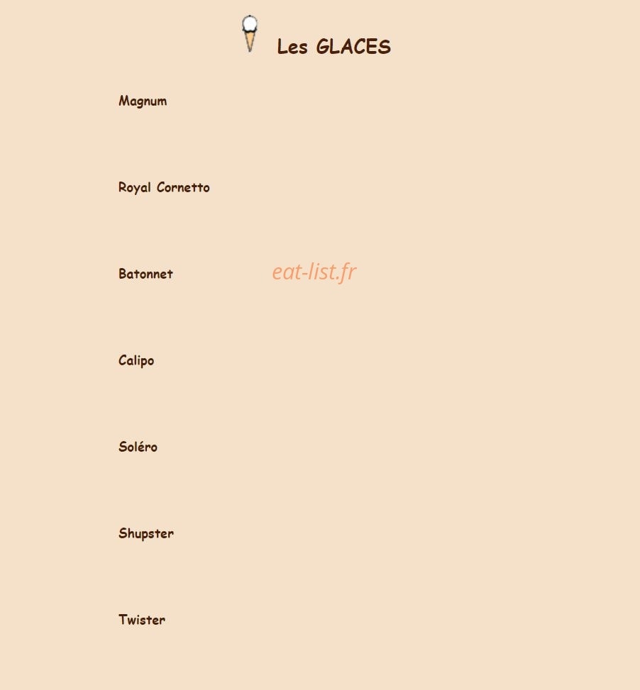 Crousti Pain — carte page 8