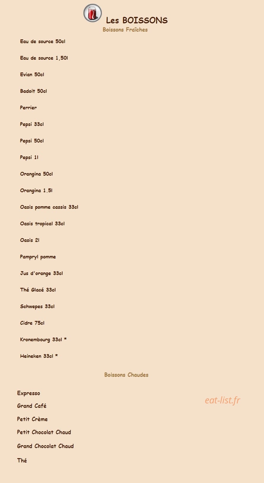 Crousti Pain — carte page 7