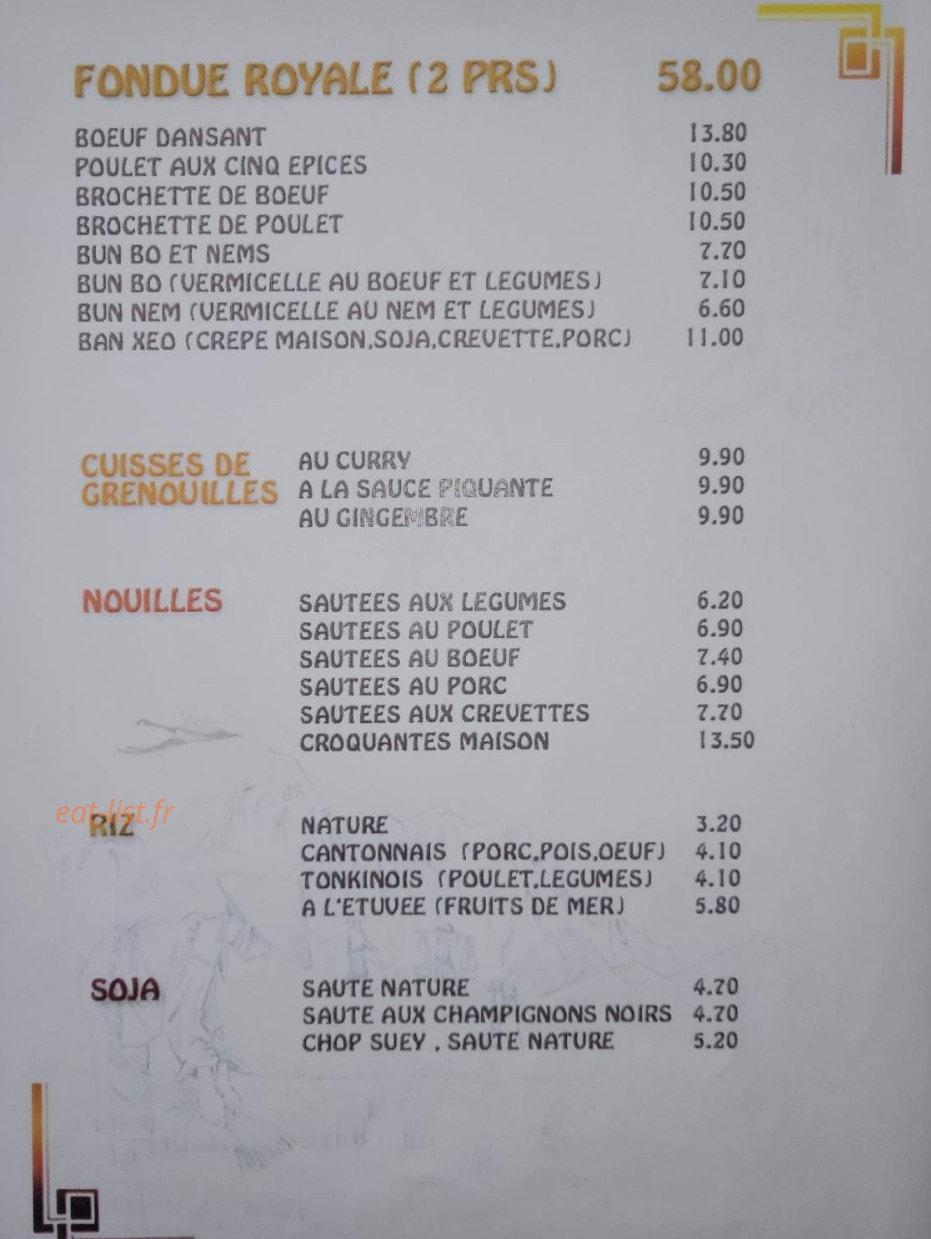 Délices d'Asie — carte page 4