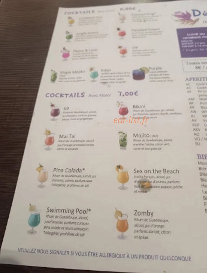 Délices Wok — carte page 1