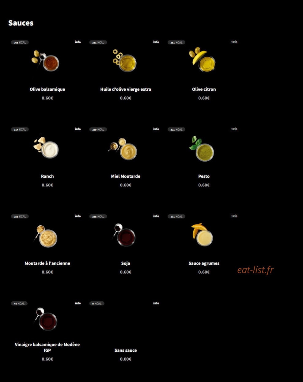 Eat Salad — carte page 6