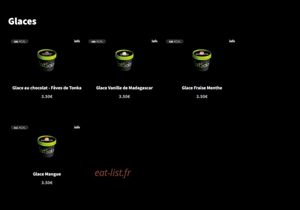 Eat Salad — carte page 14
