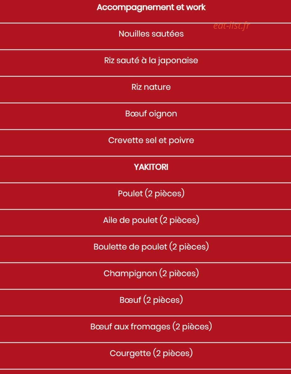 Hanami — carte page 2