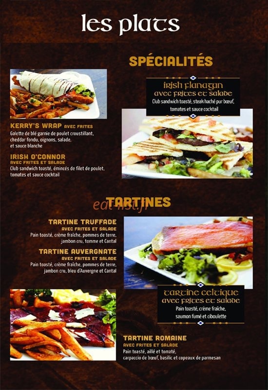 Kerry'S Pub — carte page 9