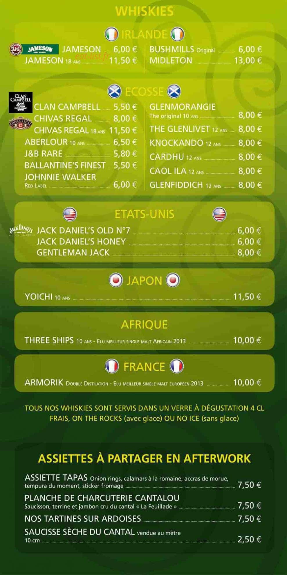 Kerry'S Pub — carte page 3