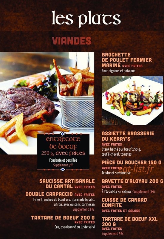 Kerry'S Pub — carte page 7