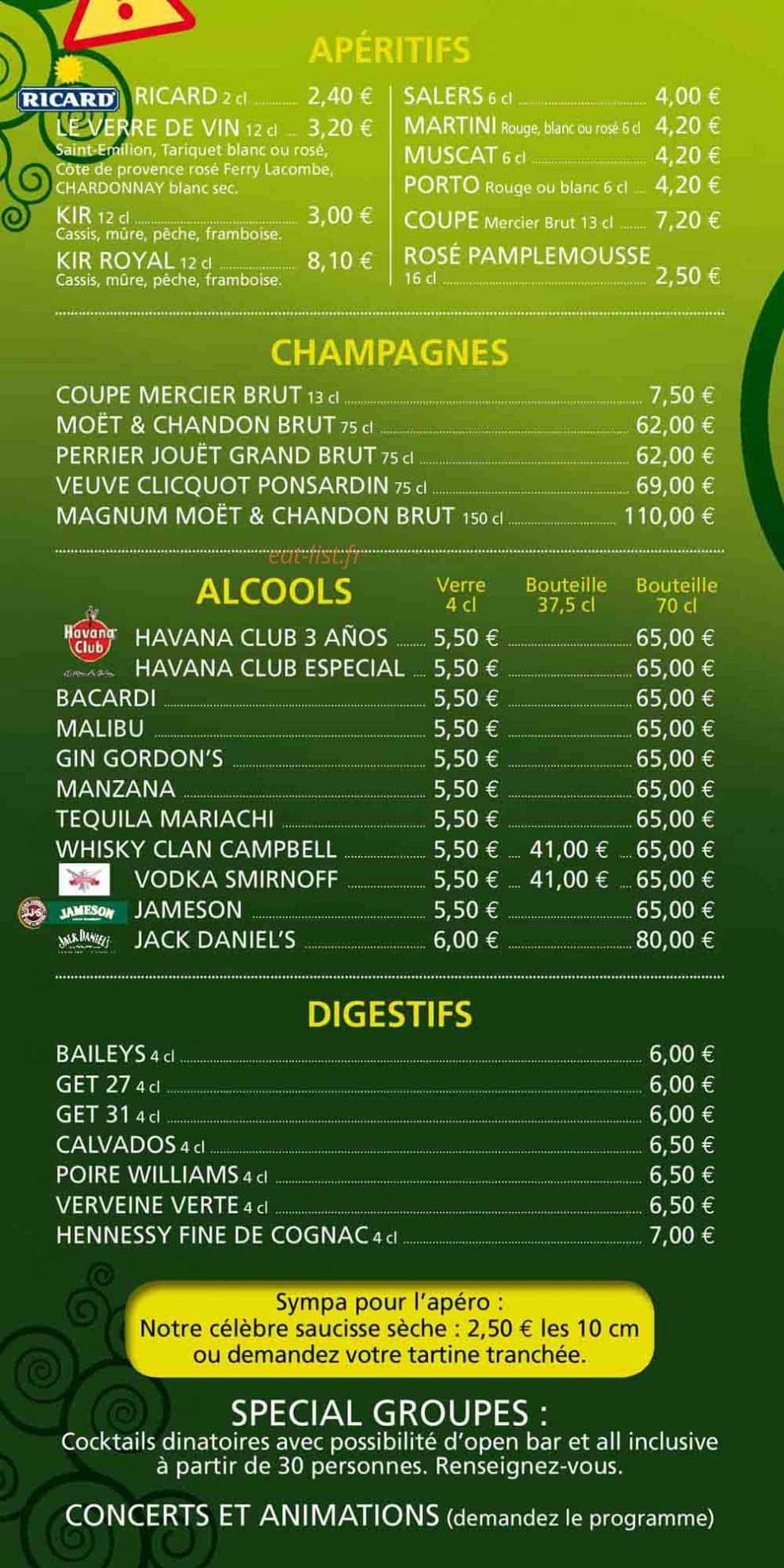 Kerry'S Pub — carte page 5