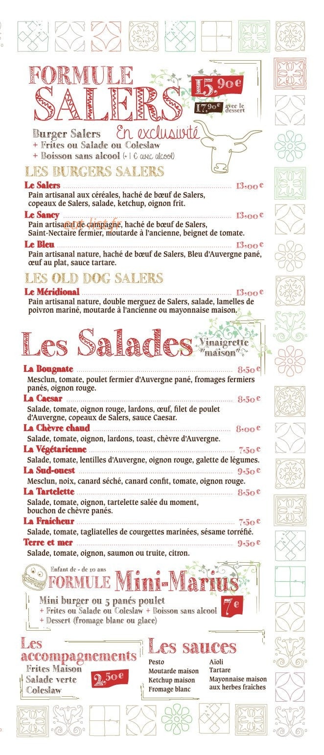 L 'Atelier de Marius — carte page 4