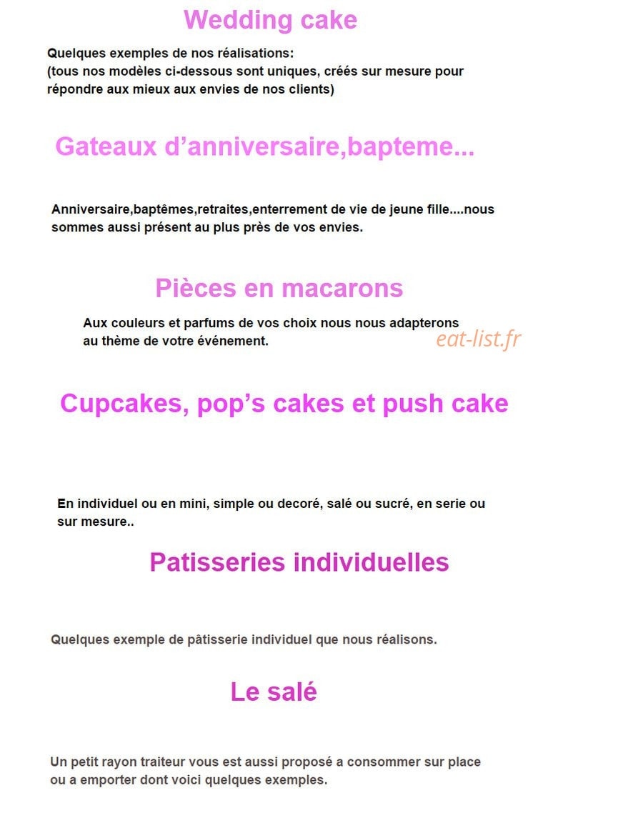L'atelier gourmand — carte page 4