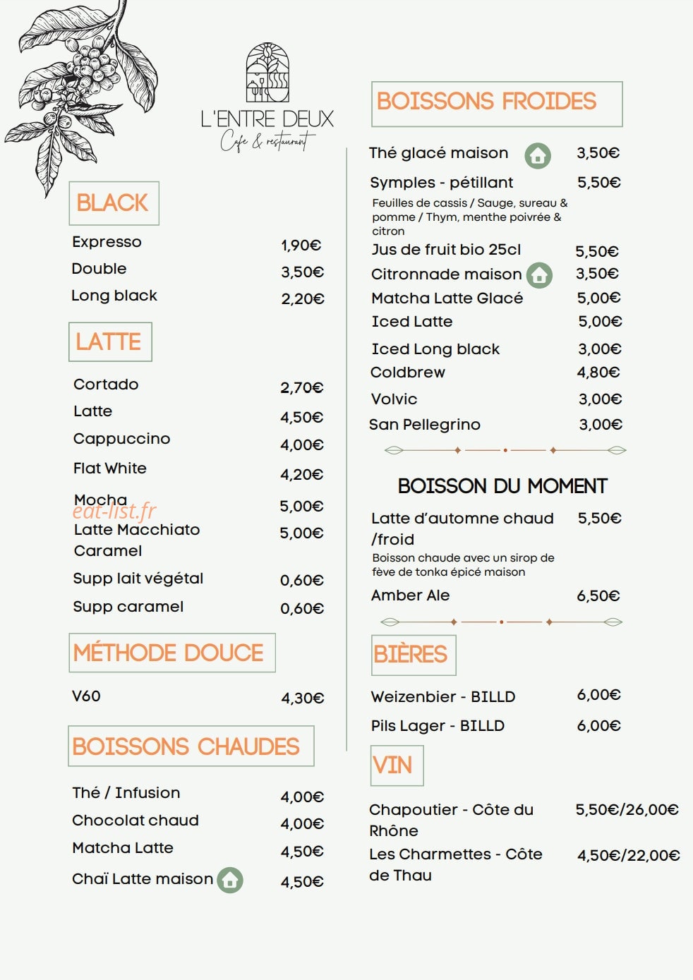 L'entre deux — carte page 2