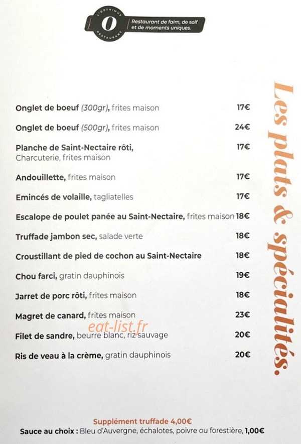 L Opthimus — carte page 2