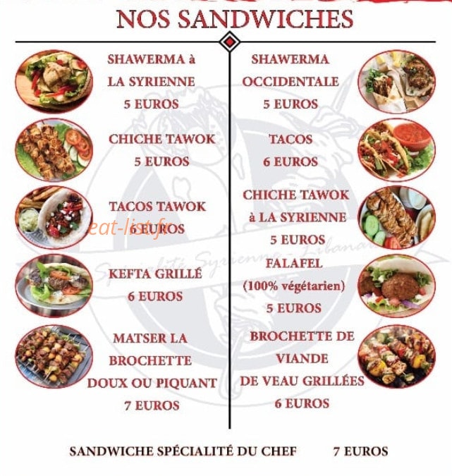 La brochette — carte page 1