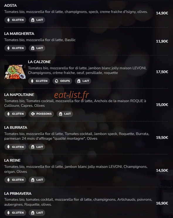 La Cantinetta — carte page 3