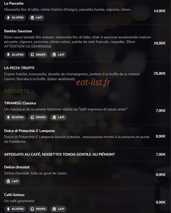 La Cantinetta — carte page 5