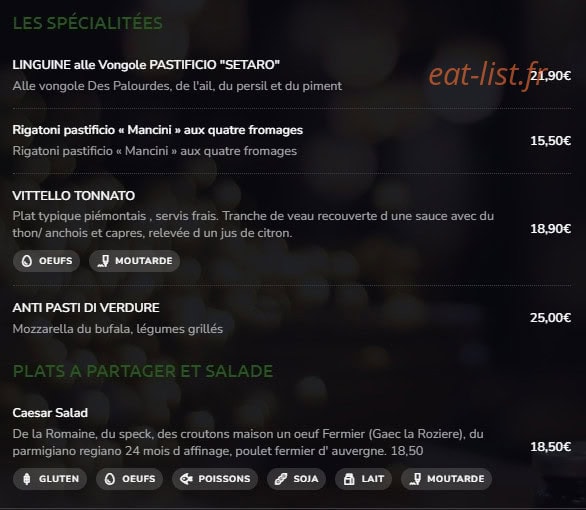 La Cantinetta — carte page 6
