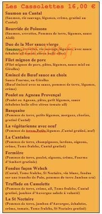 La Cassolette — carte page 2