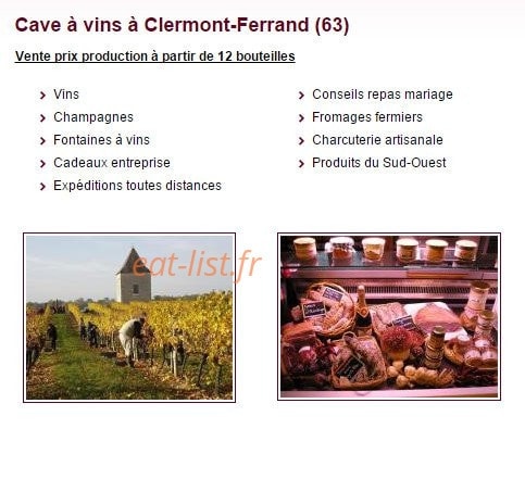 La Cave A Louis — carte page 1