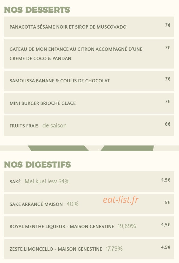 La Cuisine de Ba Noi — carte page 4